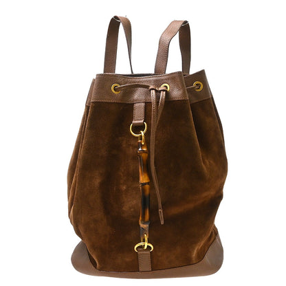 Gucci Vintage Bamboo Suede Small