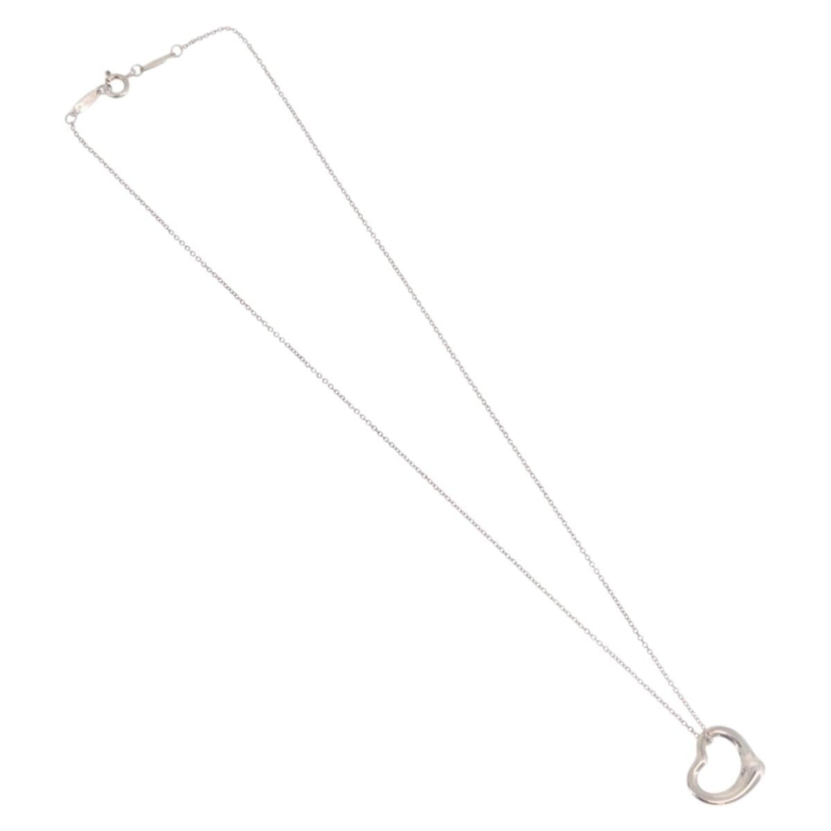 Tiffany & Co. Elsa Peretti Open Heart Pendant Sterling Silver 16mm