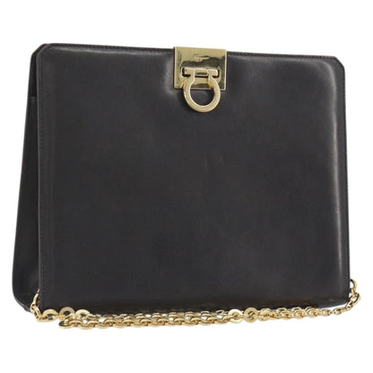 Salvatore Ferragamo Vintage Gancini Chain Leather Medium