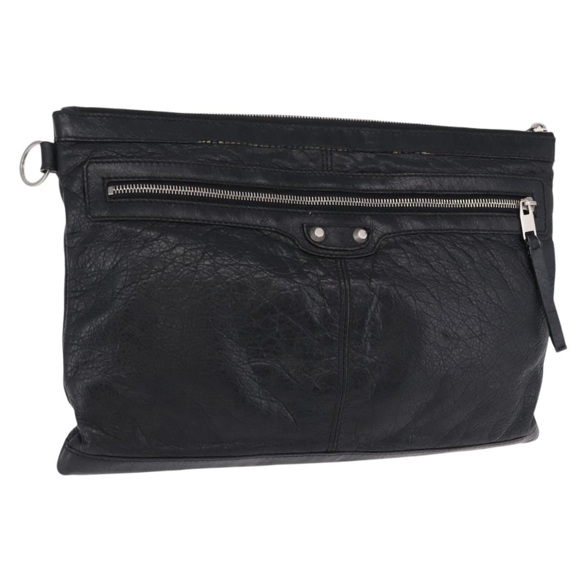 Balenciaga Classic City Clip Leather Large