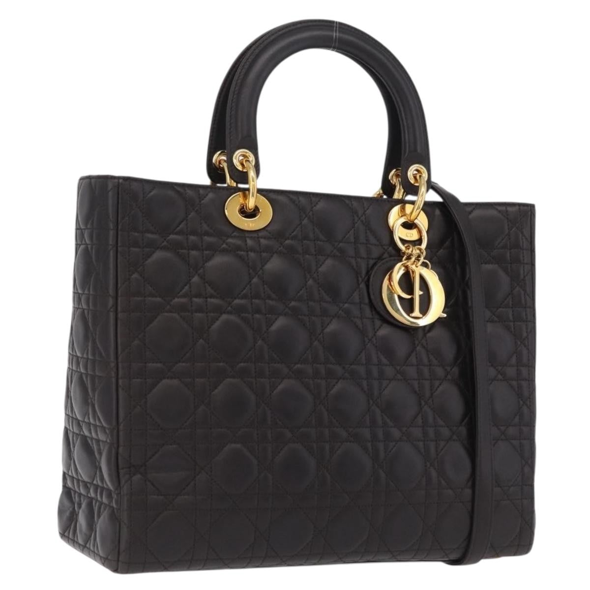 Christian Dior Lady Dior Cannage Quilt Denim Large