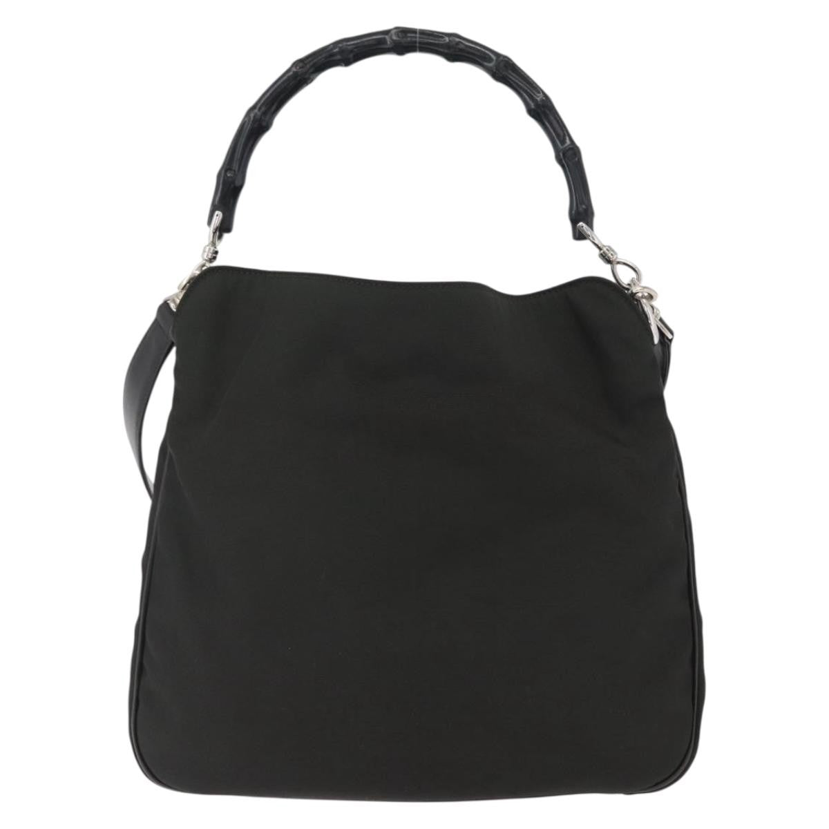 Gucci Vintage Bamboo Handle Bag Nylon Product Image