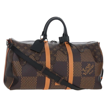 Louis Vuitton Nigo Keepall Bandouliere Limited Edition Giant Damier and Monogram Canvas 50