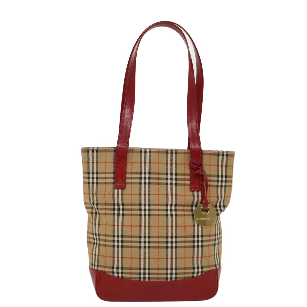 Burberry Nova Check Tote Nylon and Leather Product Image