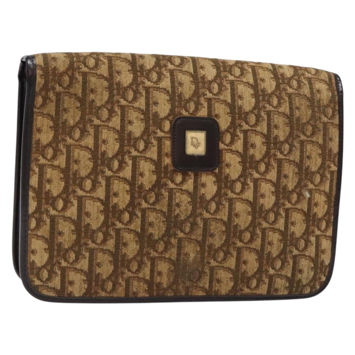 Christian Dior Vintage Trotter Pouch Diorissimo Canvas Product Image