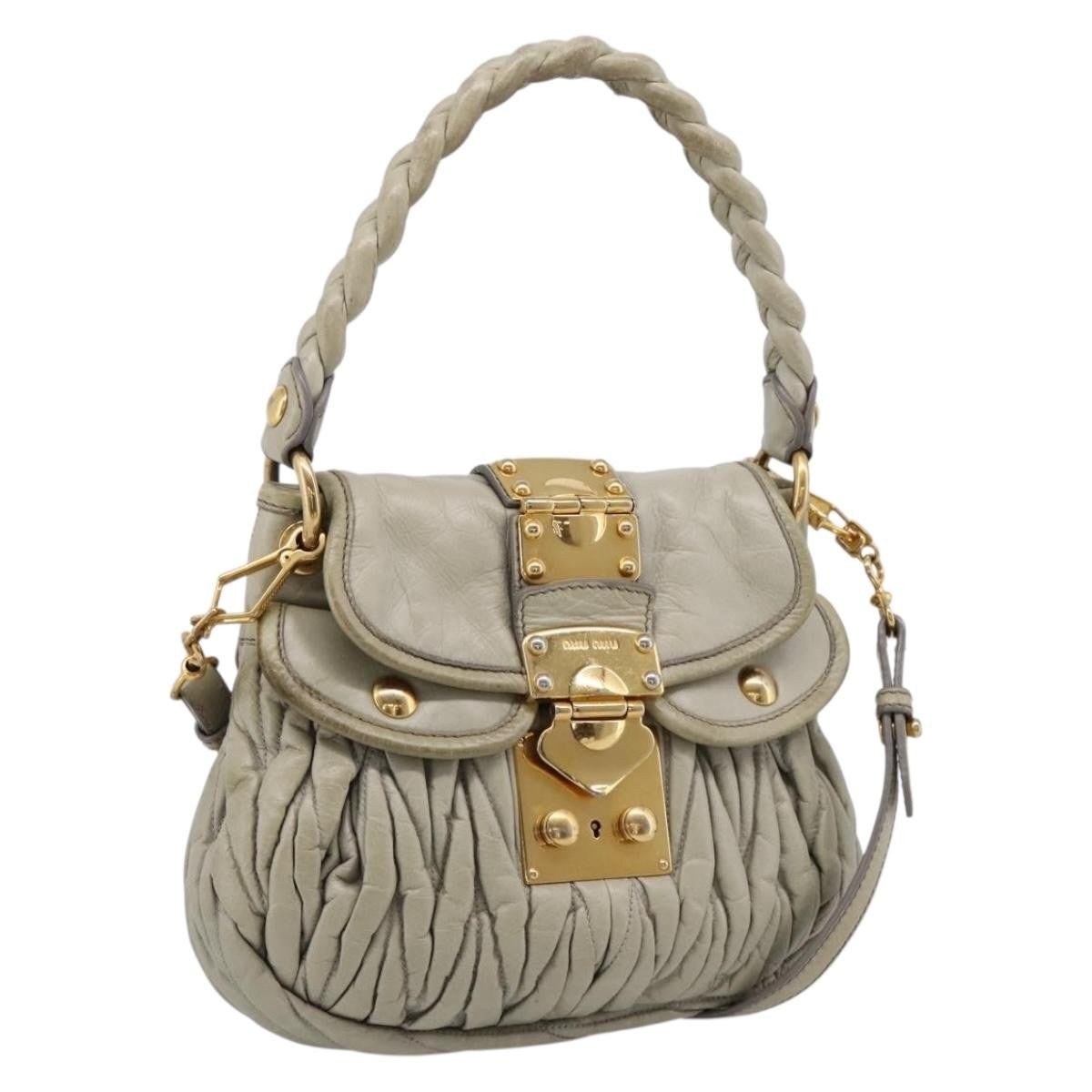 Miu Miu Beau Top Handle Leather Large