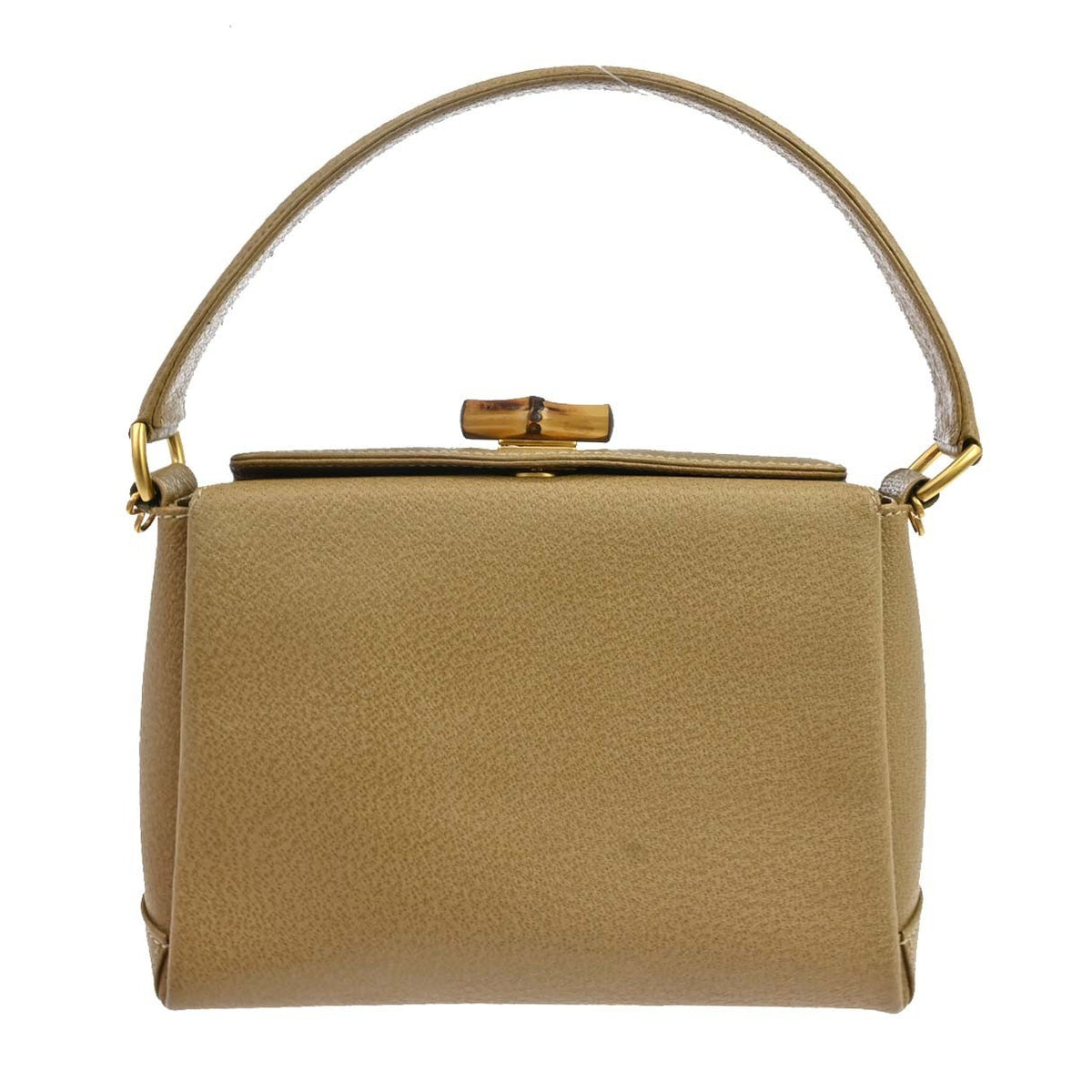 Gucci Vintage Convertible Bamboo Box Leather Small