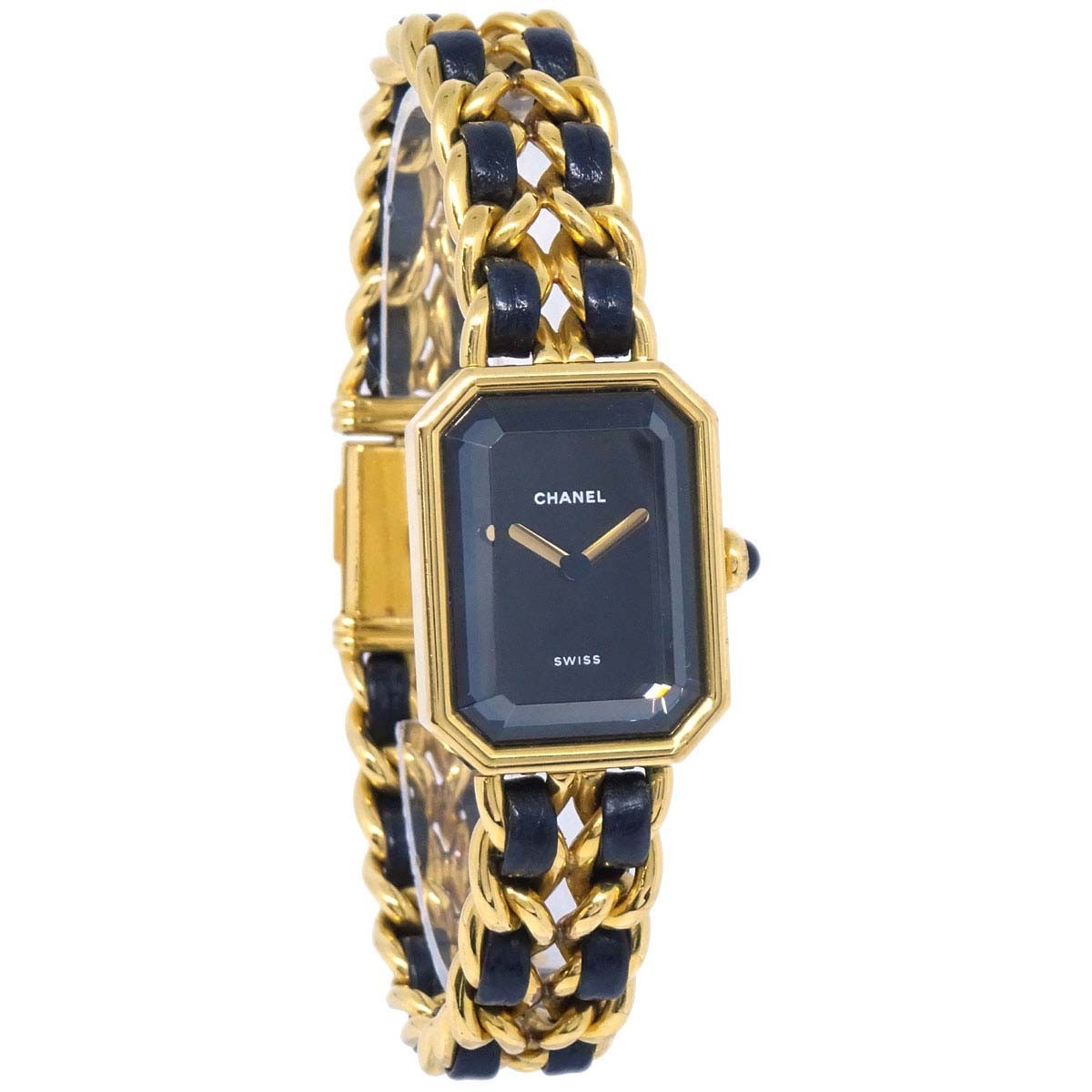 Chanel Premiere Rock Quartz Plated Metal and Leather 20