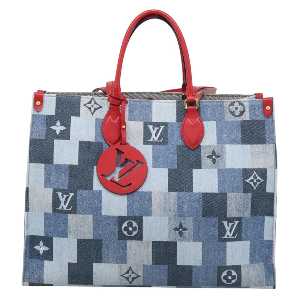 Louis Vuitton OnTheGo Damier and Monogram Patchwork Denim GM