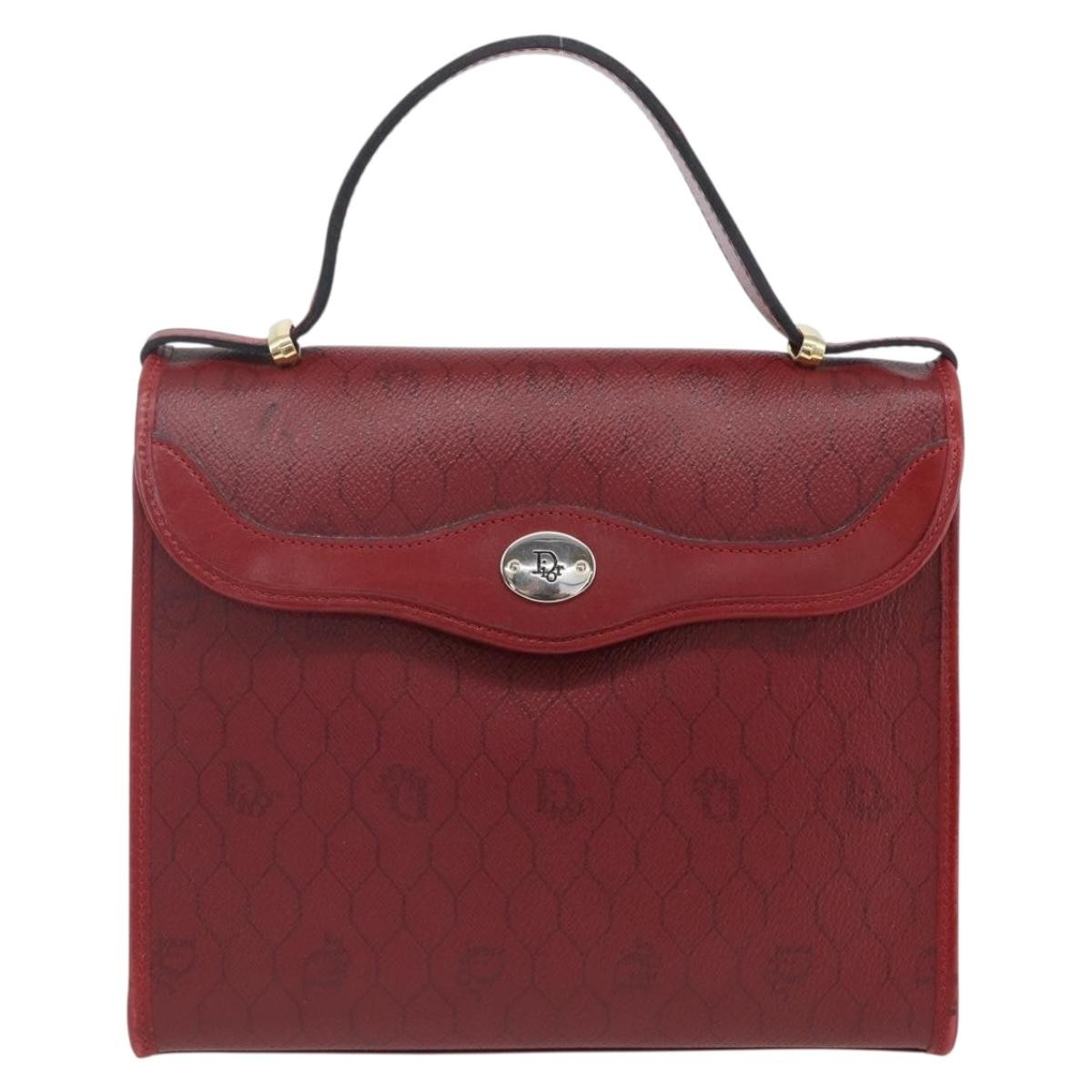 Christian Dior Vintage Honeycomb Flap Canvas and Leather Product Image