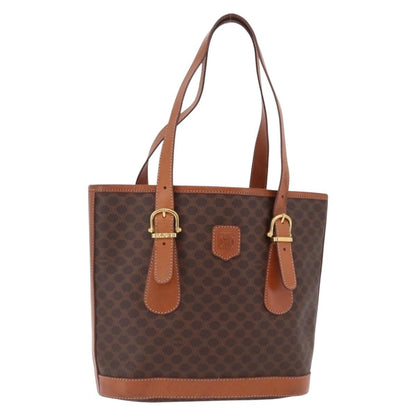 Celine Vintage Macadam Shopper Coated Canvas Small