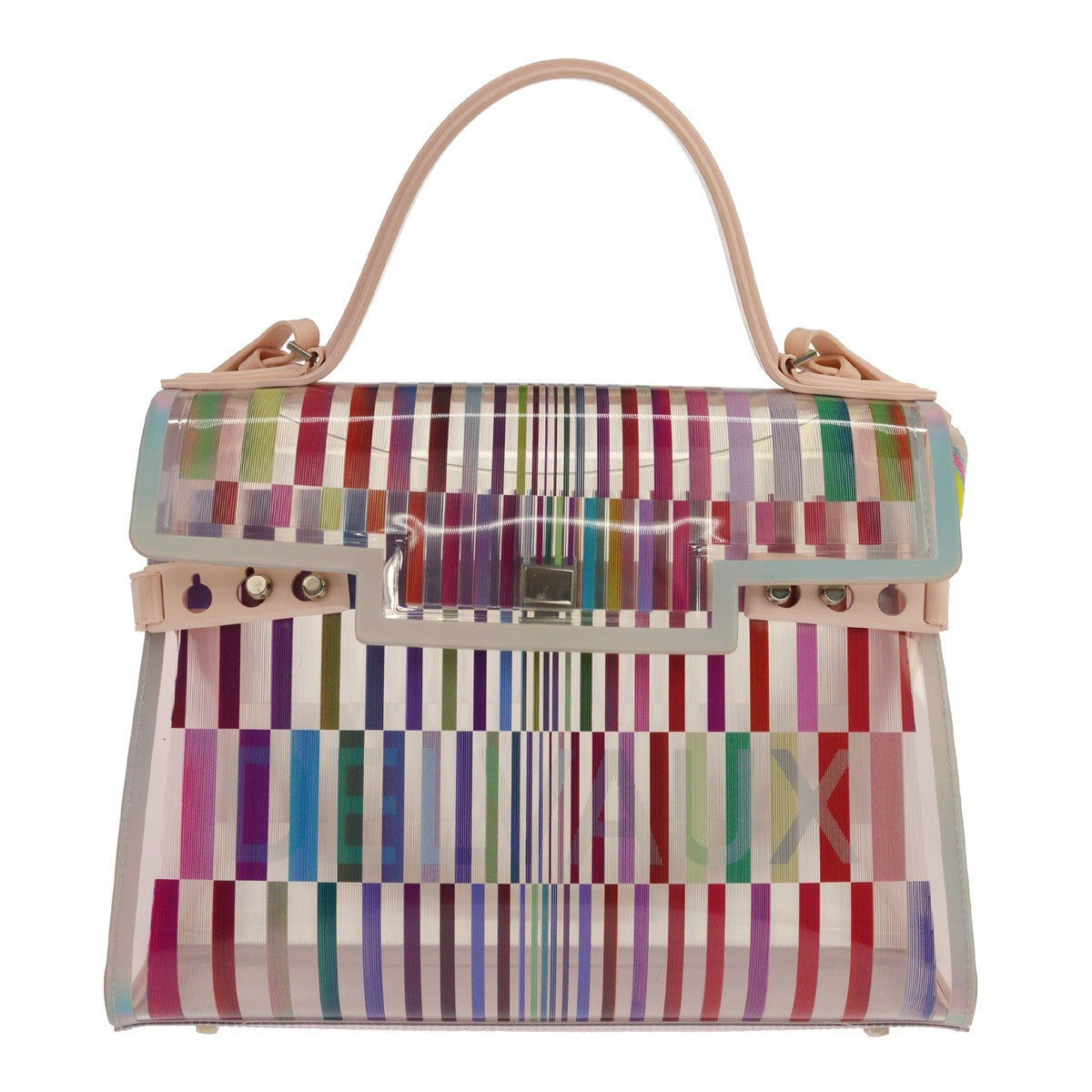 Delvaux The Eye Catcher Tempete Top Handle Multicolor PVC GM