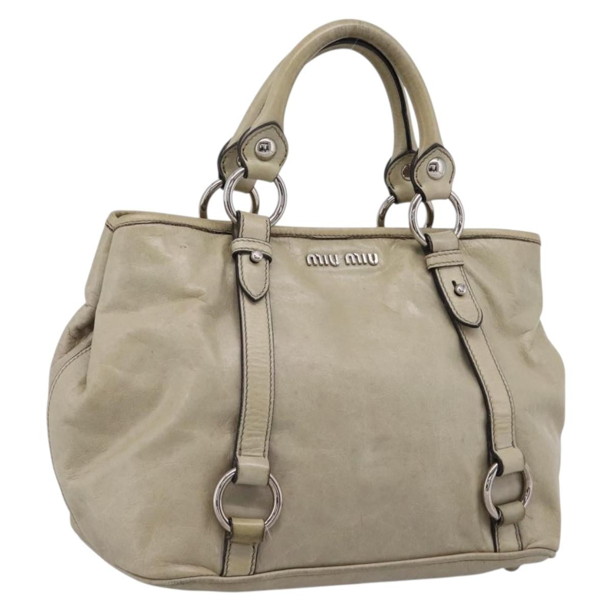 Miu Miu Bow Satchel Vitello Lux Medium