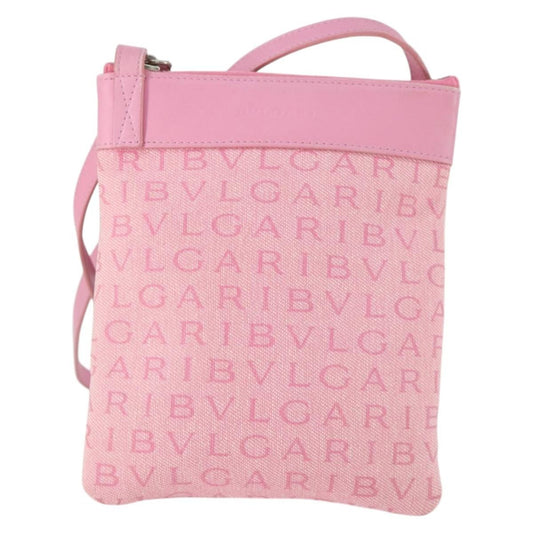 Bvlgari Logomania Shoulder Bag Canvas with Leather Product Image