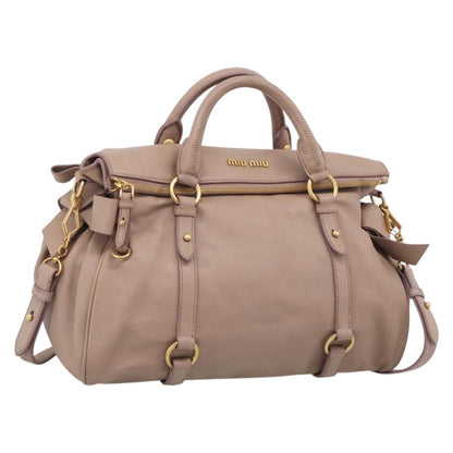 Miu Miu Bow Satchel Vitello Lux Medium