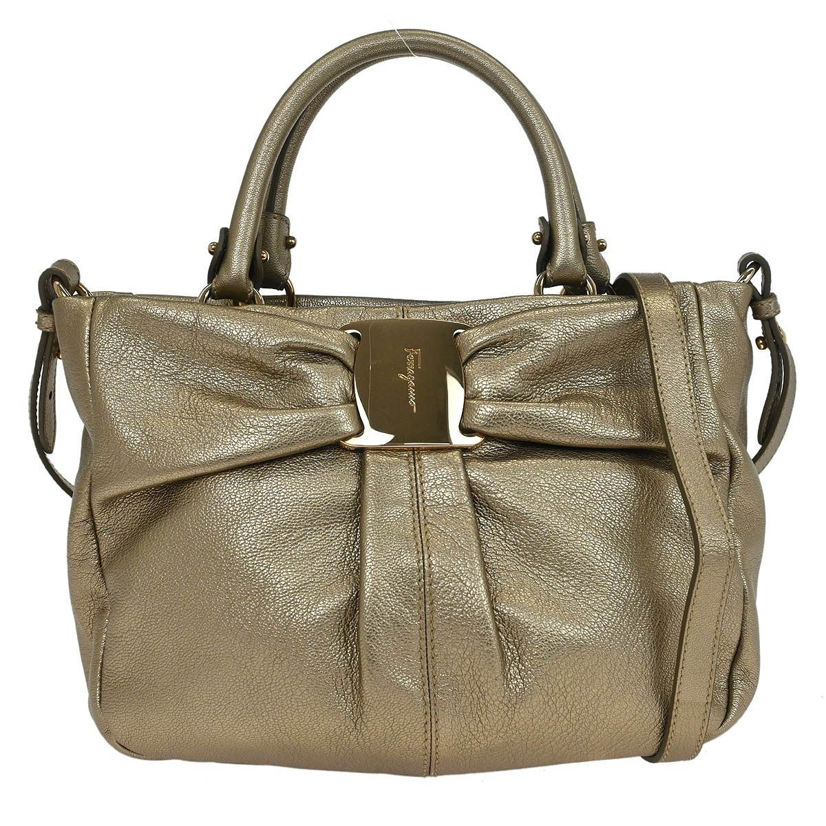 Salvatore Ferragamo Vala Leather Product Image