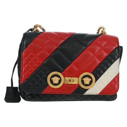Versace Medusa Padlock Icon Top Handle Bag Quilted Leather Medium
