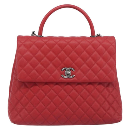 Chanel Coco Top Handle Caviar Large