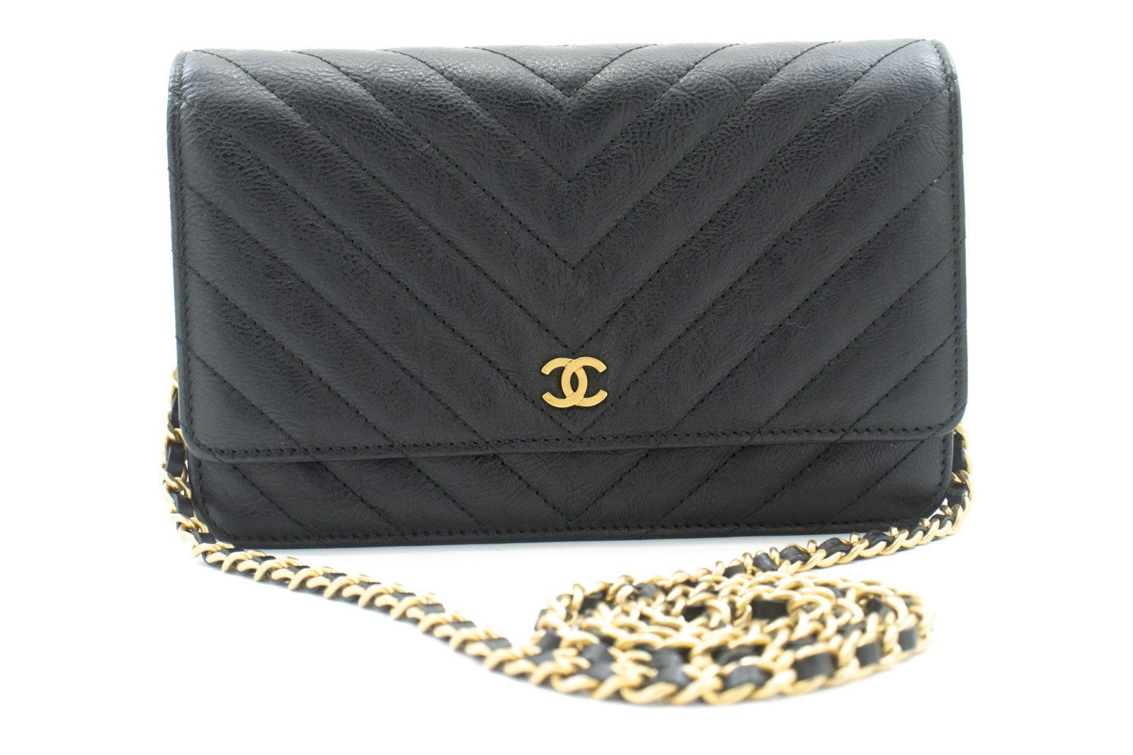 Chanel Wallet on Chain Chevron Caviar Product Image