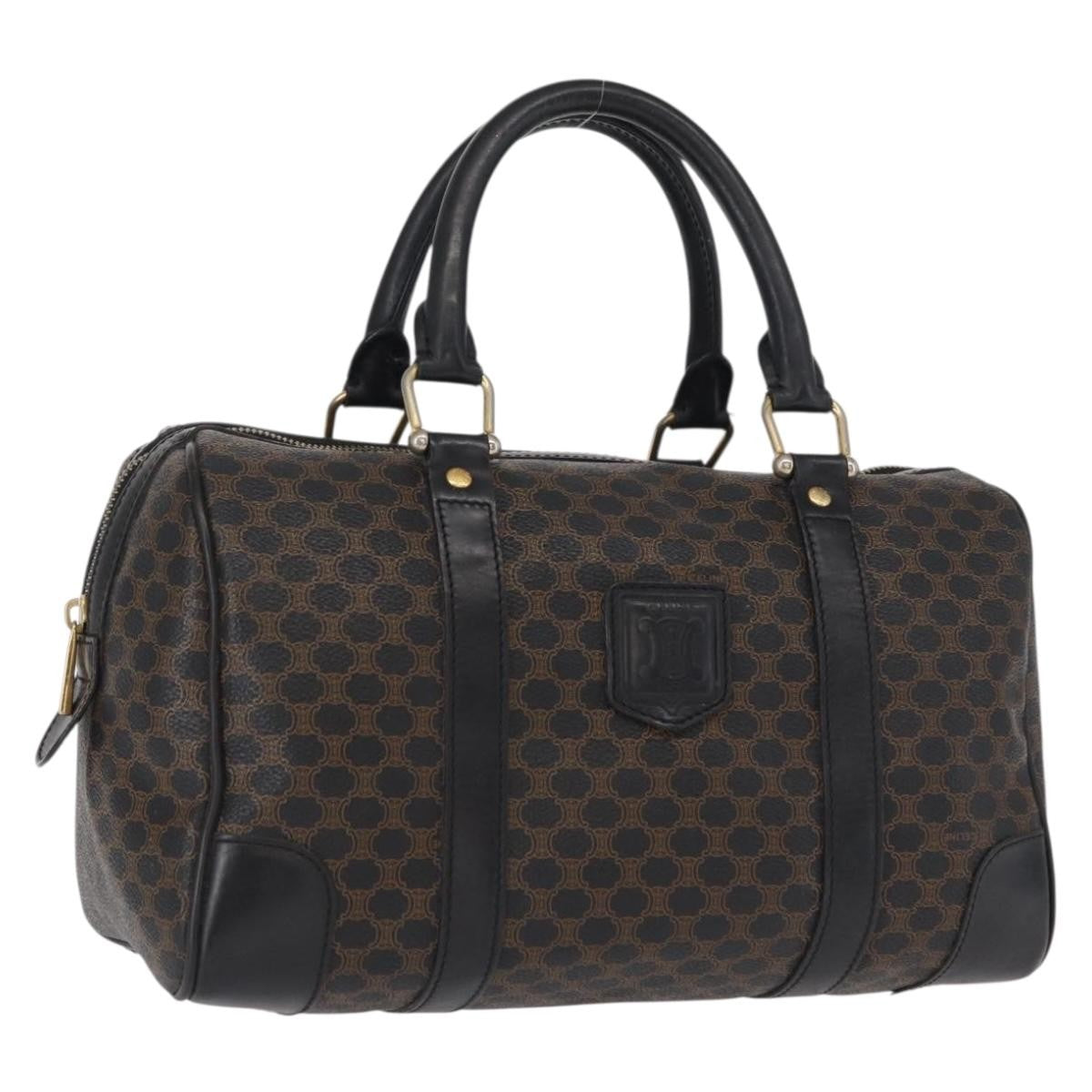 Celine Vintage Duffle Macadam Coated Canvas Medium