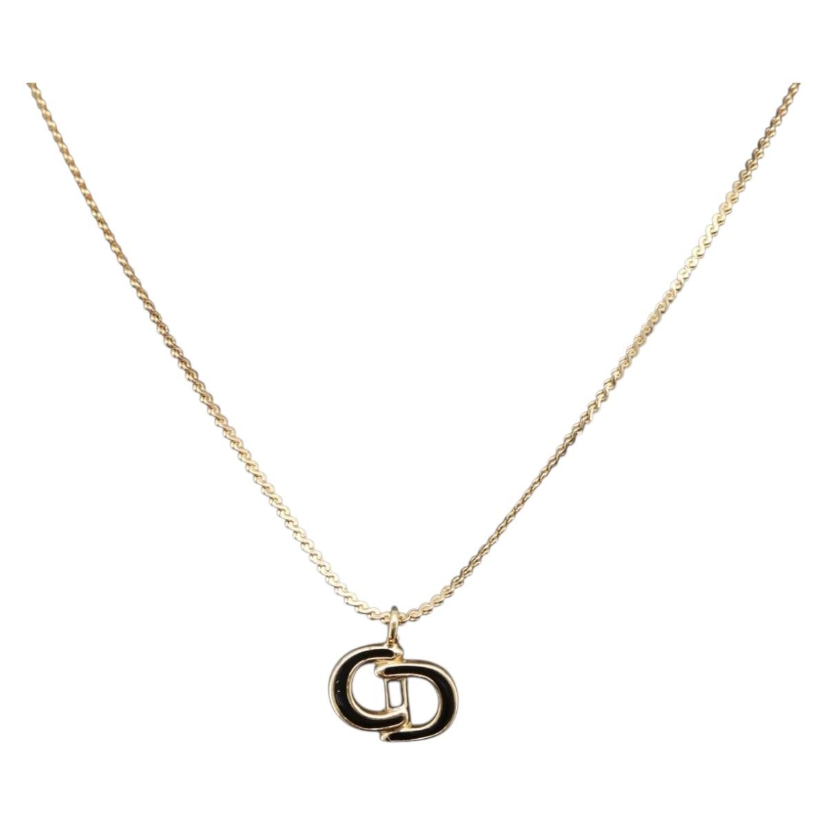 Christian Dior Vintage CD Pendant Metal Standard
