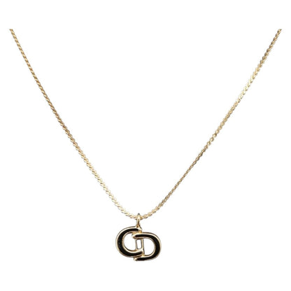 Christian Dior Vintage CD Pendant Metal Standard