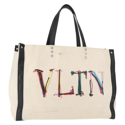 Valentino Garavani Grande Plage VLTN Tote Printed PVC with Leather Large