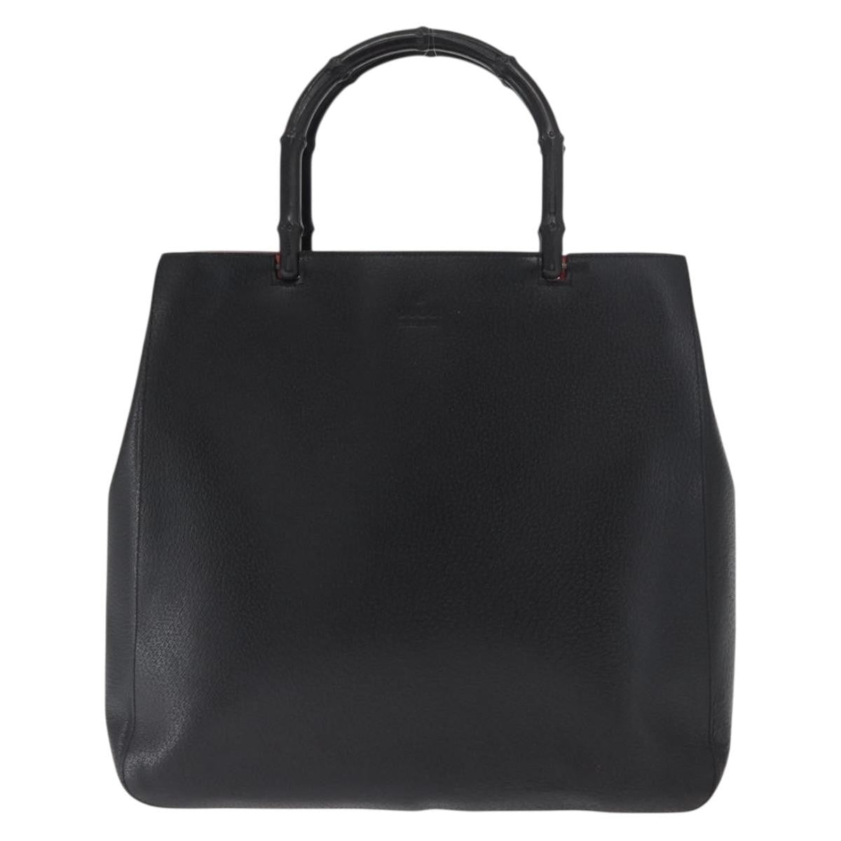 Gucci Vintage Bamboo Handle Tote Leather Product Image