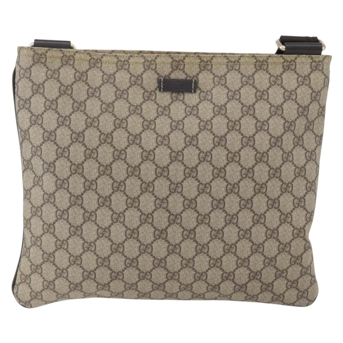 Gucci Zip Top Messenger GG Coated Canvas Large