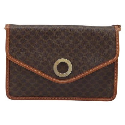 Celine Vintage Macadam Circle Logo Canvas and Leather Product Image