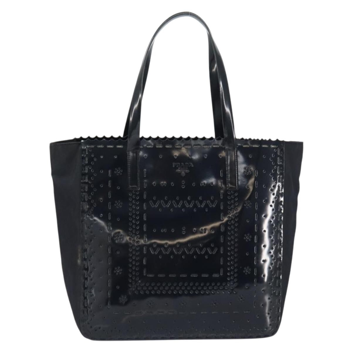 Prada Vintage Tote Tessuto with Leather Medium