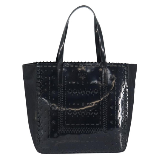 Prada Vintage Tote Tessuto with Leather Medium