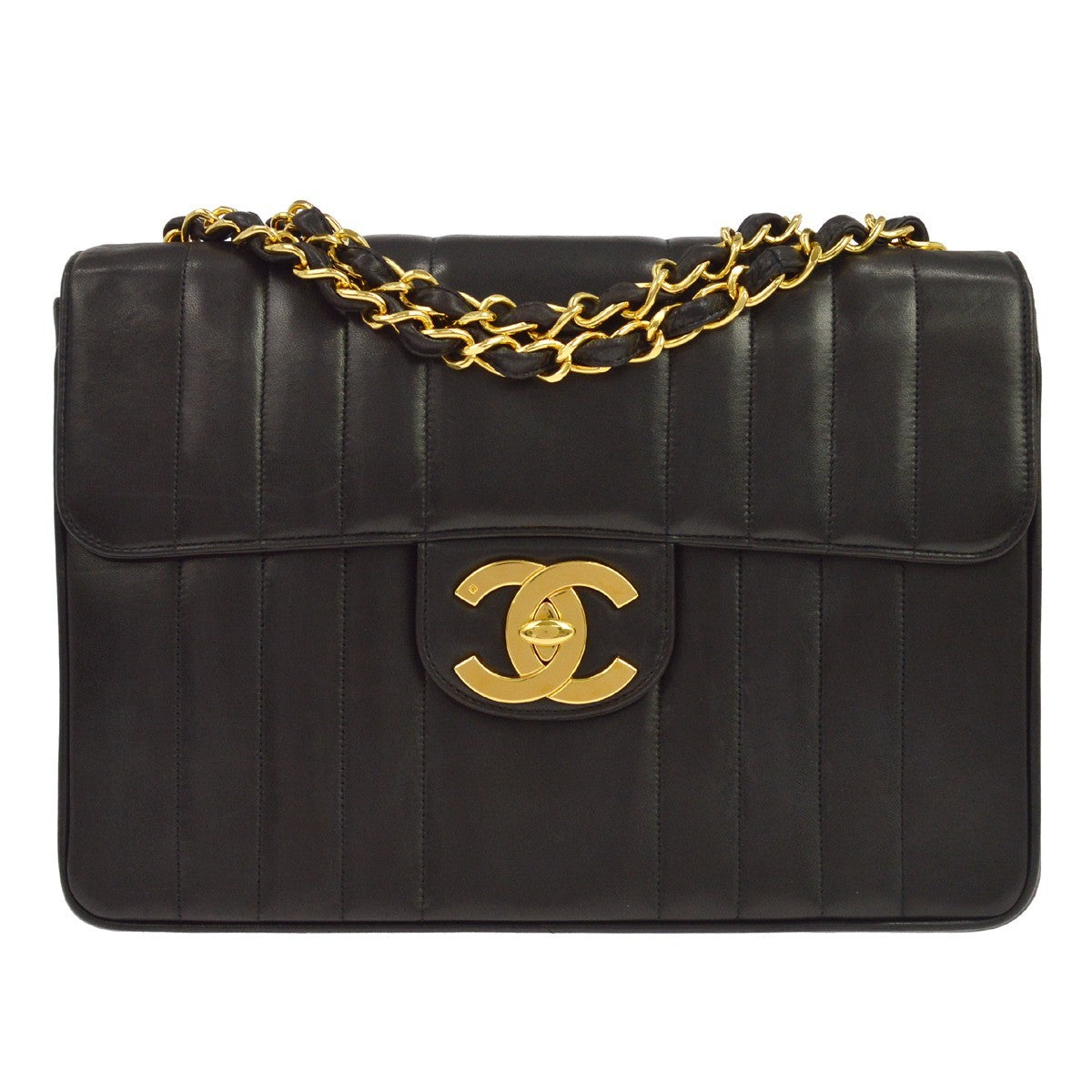 Chanel Classic Flap Vertical Quilted Lambskin Jumbo