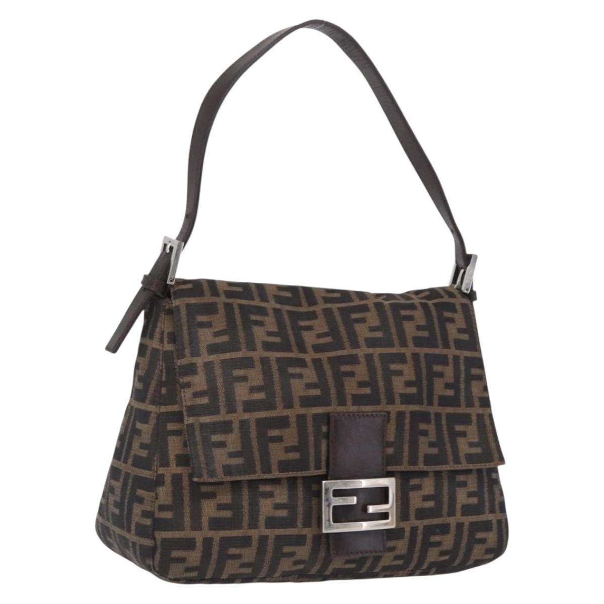 Fendi Zucchino Mamma Baguette Canvas Medium