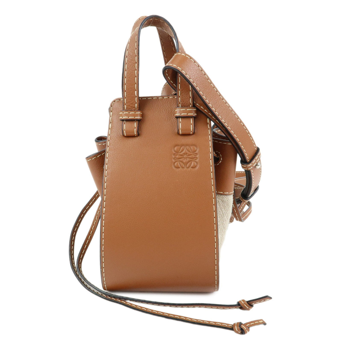 Loewe Hammock Leather and Canvas Mini