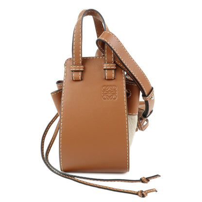 Loewe Hammock Leather and Canvas Mini