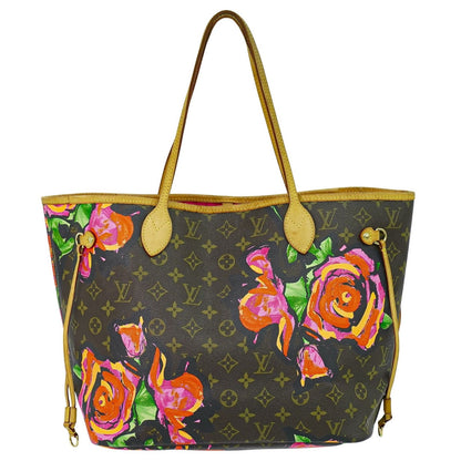 Louis Vuitton Neverfull Tote Limited Edition Monogram Roses MM