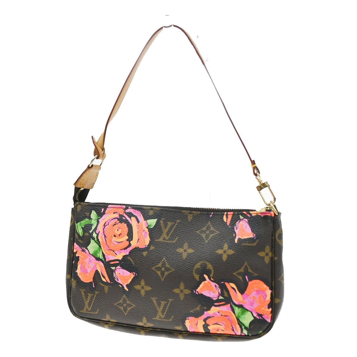 Louis Vuitton Pochette Accessoires Limited Edition Monogram Roses MM