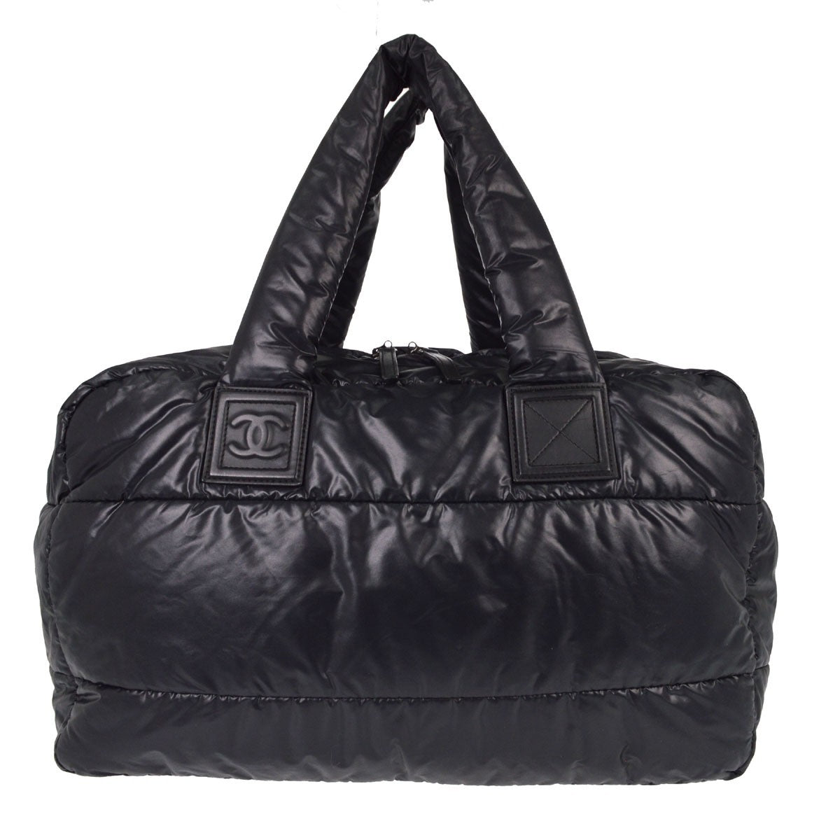 Chanel Coco Cocoon Bowling Quilted Nylon Large