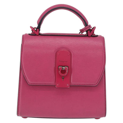 Salvatore Ferragamo Boxyz Top Handle Leather Small