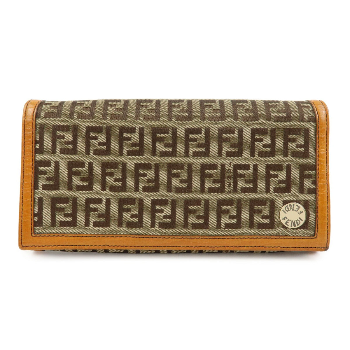 Fendi Bifold Zucca Coated Canvas Long