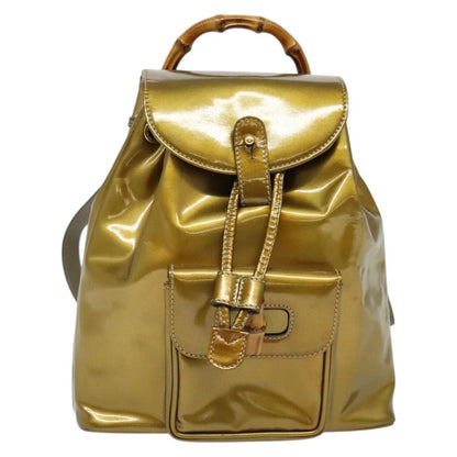 Gucci Vintage Bamboo Patent Mini