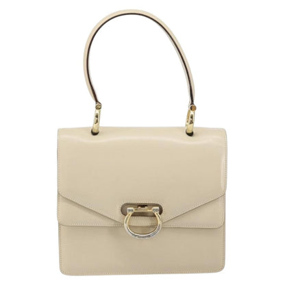 Celine Vintage Top Handle Bag Glazed Leather Small