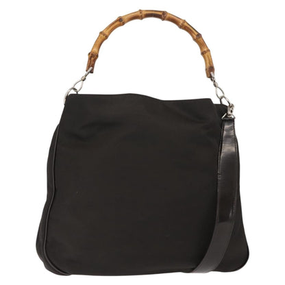 Gucci Vintage Bamboo Shoulder Bag Nylon Product Image