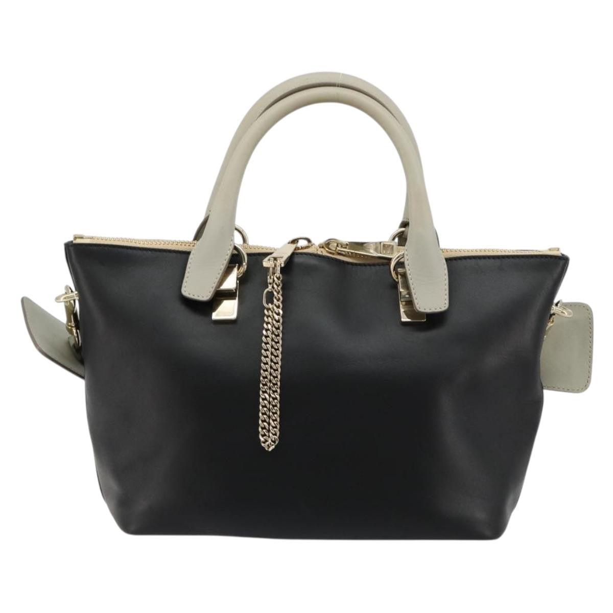Chloe Bicolor Baylee Satchel Leather Medium