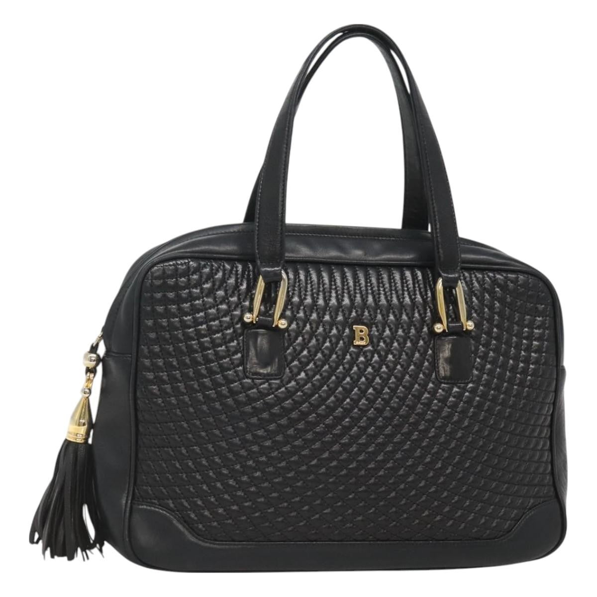 Bally Vintage Handbag Quilted Leather Product Image