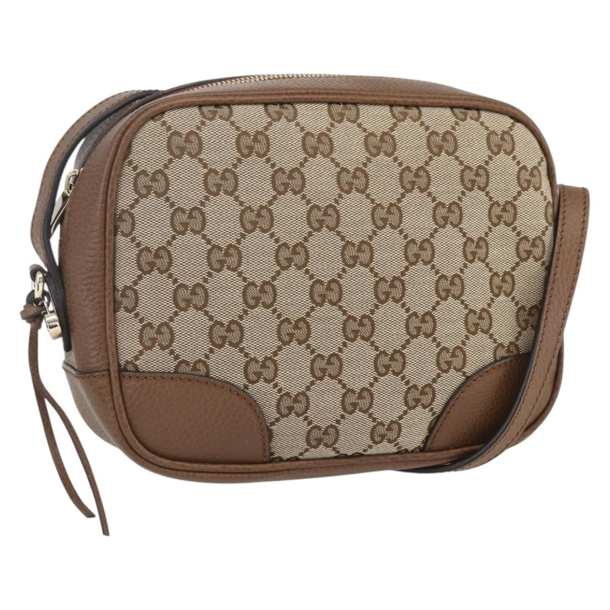 Gucci Bree Disco Crossbody Bag GG Canvas with Leather Mini