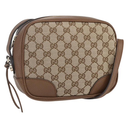 Gucci Bree Disco Crossbody Bag GG Canvas with Leather Mini
