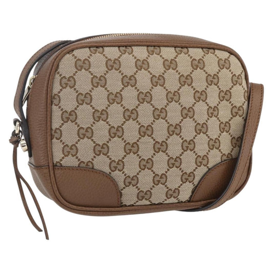 Gucci Bree Disco Crossbody Bag GG Canvas with Leather Mini