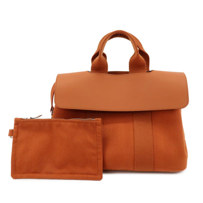 Hermes Valparaiso Toile and Leather PM